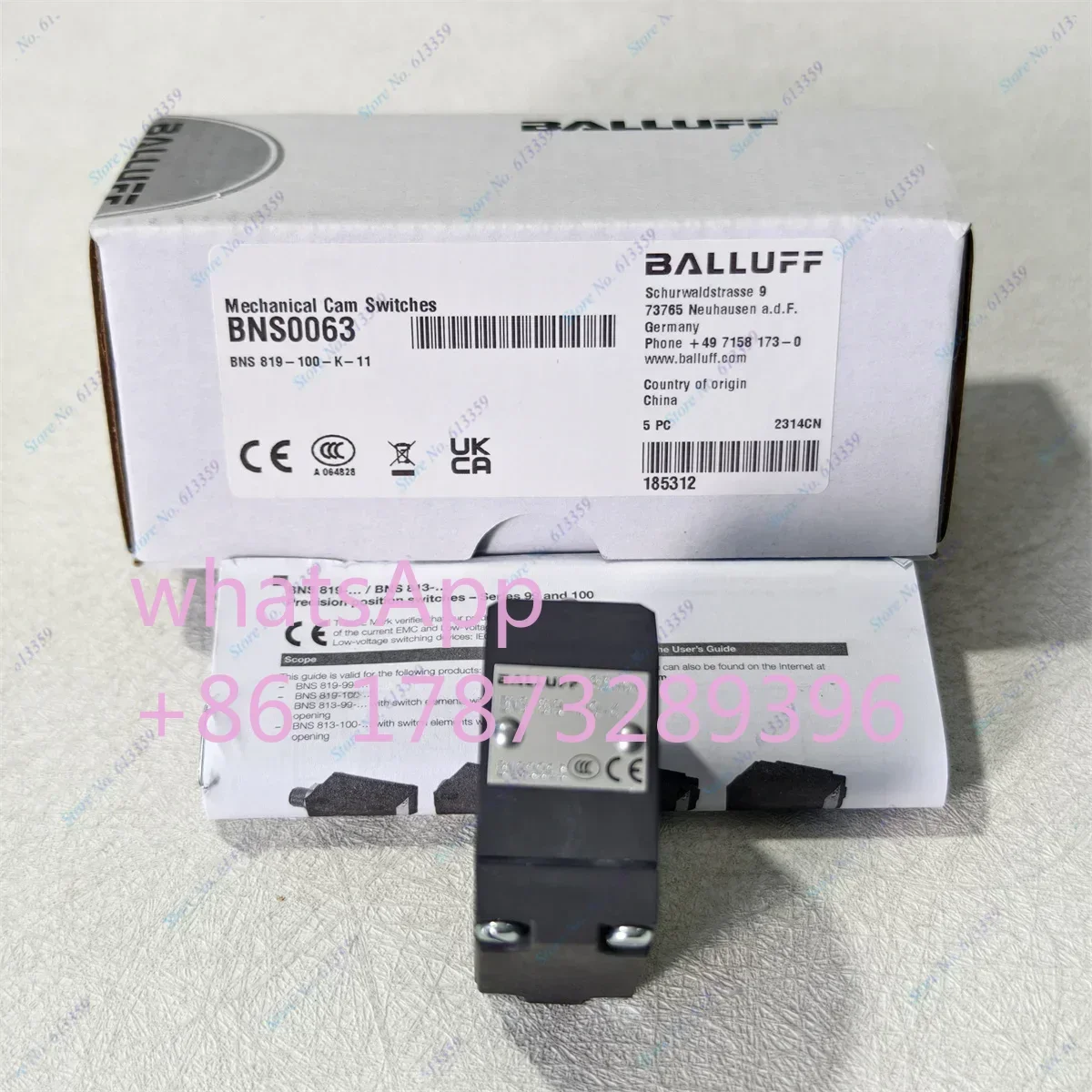 

819-100-K-11 BNS0063 BALLUFF New Original Limit Module