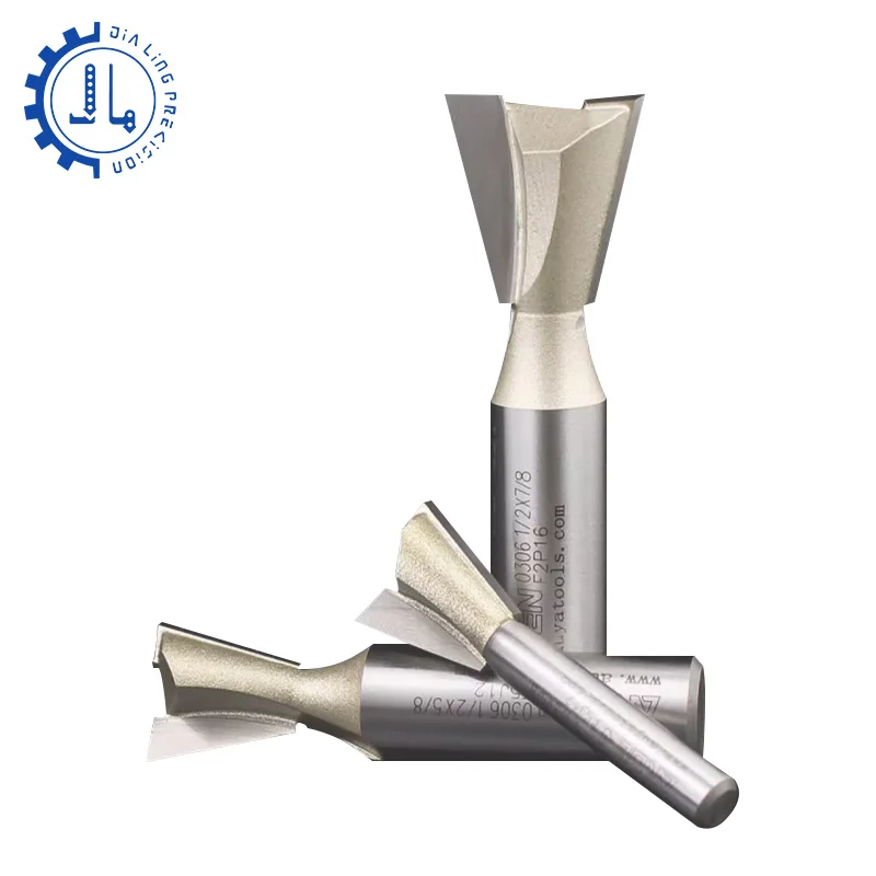 Arden duas flautas profissional cortador de cauda de andorinha sem spur junções para madeira alta qualidade carpintaria roteador bits