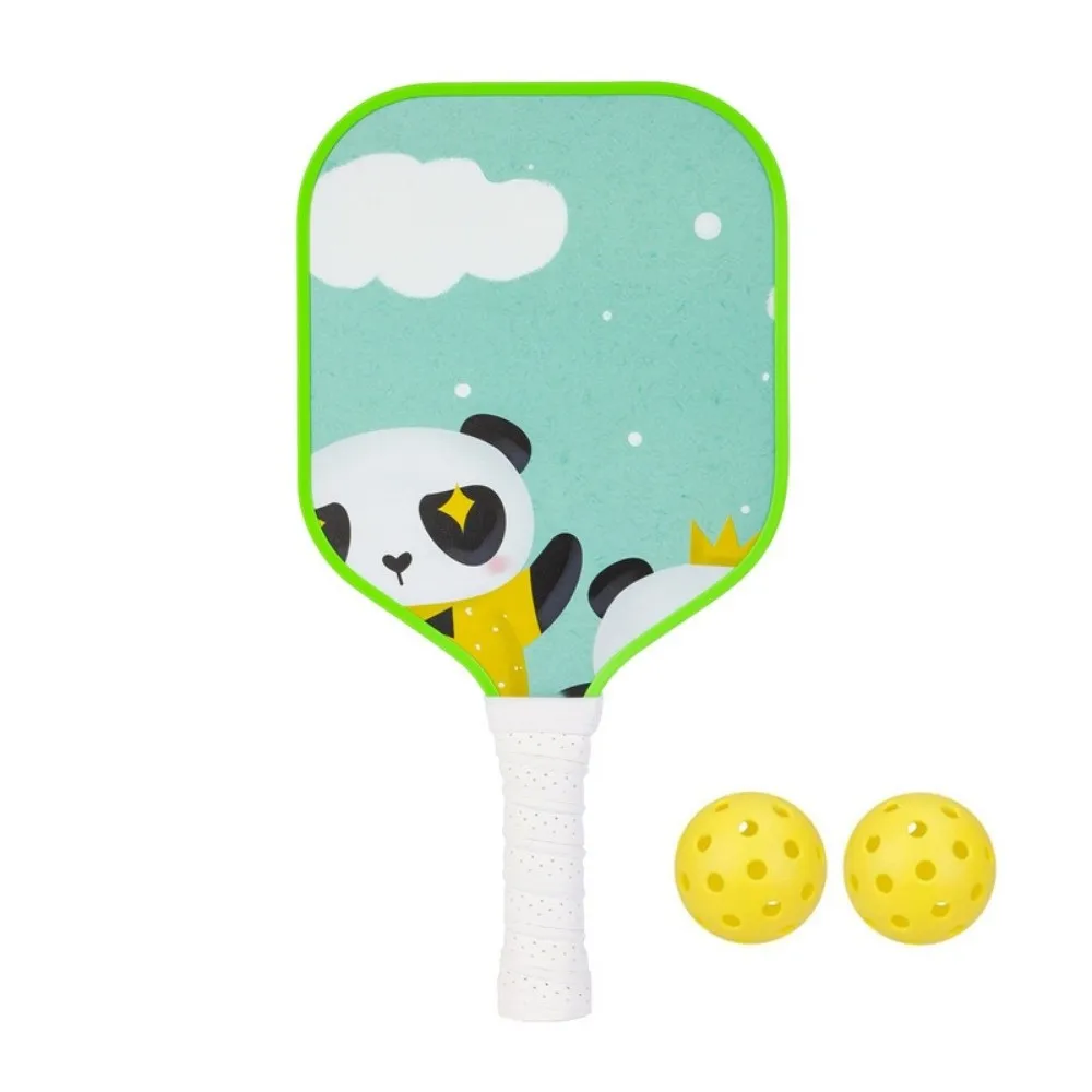 

Cartoon Children's Pickleball Set Colorful Durable Children's Pickleball Rackets Glass Fiber Lightweight Kid's Pickleball Set