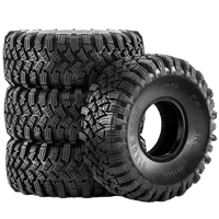 115mm 1.9 Inch Rubber Tyre 115 * 45mm for 1/10 Rc Crawler Car Trax Trx4 Axial Scx10 Wraith Scx10 Yikong Rgt Wrangler 1.9 Wheel