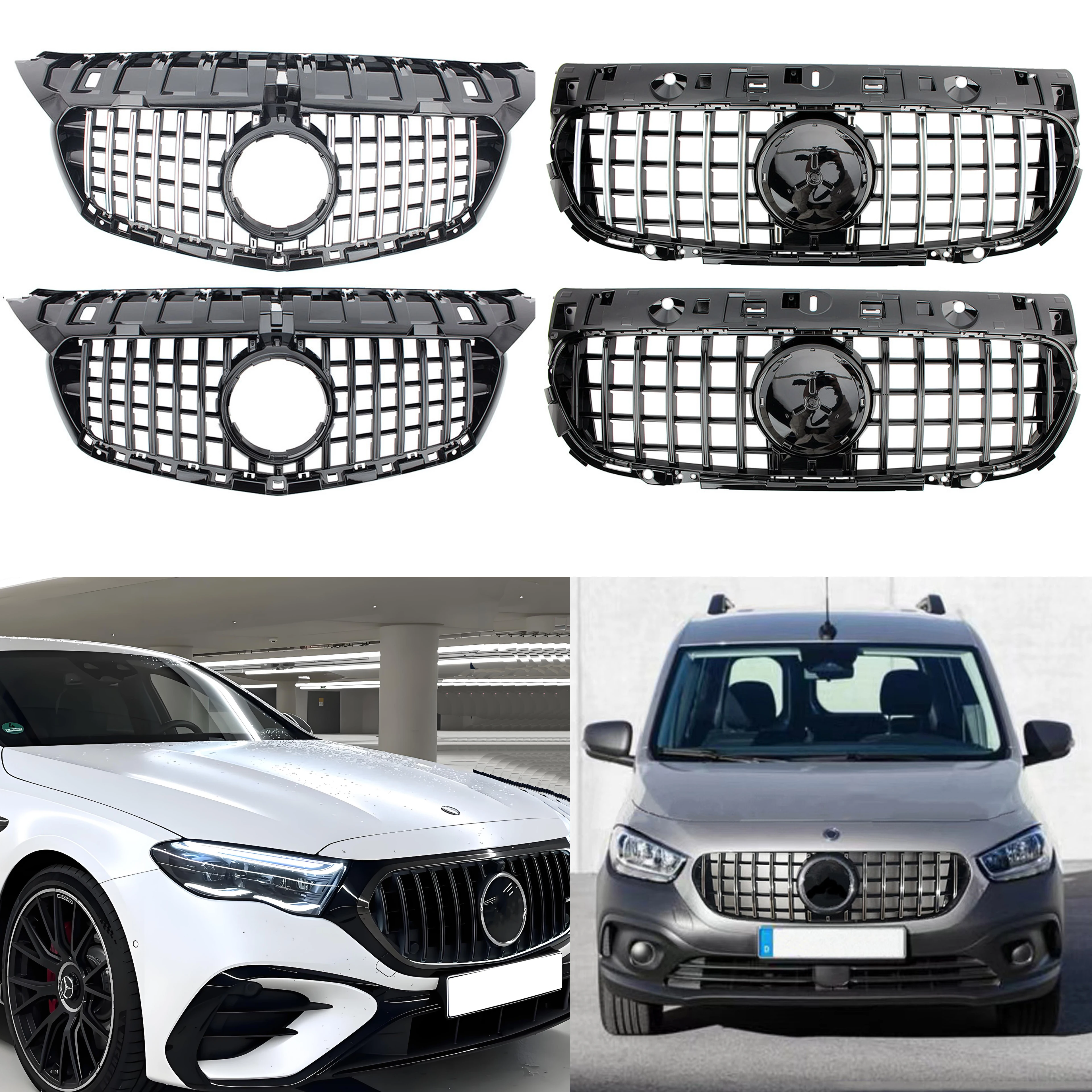 

Aftermarket GT Panamericana Style Ничная решетка радиатора для Mercedes-Benz Citan W415 2012-2020 W416 2021-2025