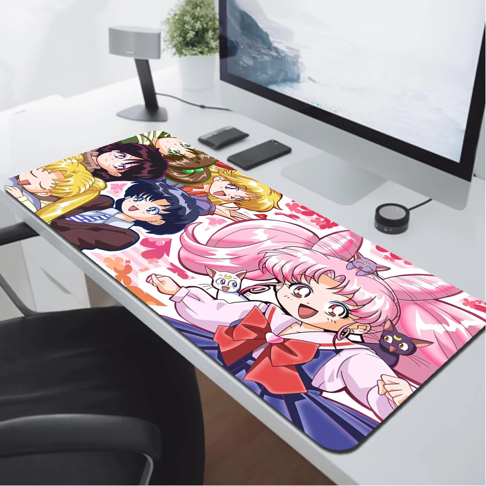 s sailor moon tapete do rato xl teclado pad computador e mesa de escritorio mats playmat tapete de mesa gamer cabinet pads mousepad 01