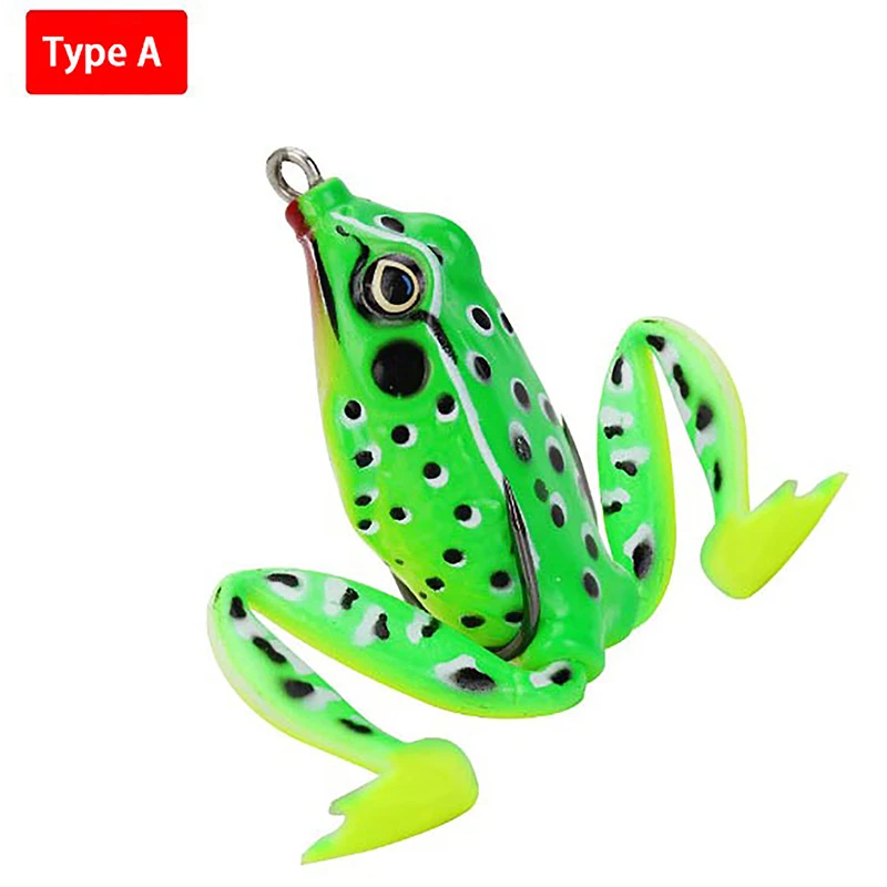 1pc 5cm 12g Thunderfrog Road Runner Fishing Lure Frog False Bait Fishing Tackle Fishing Tackle for Blackfish 5 Colours