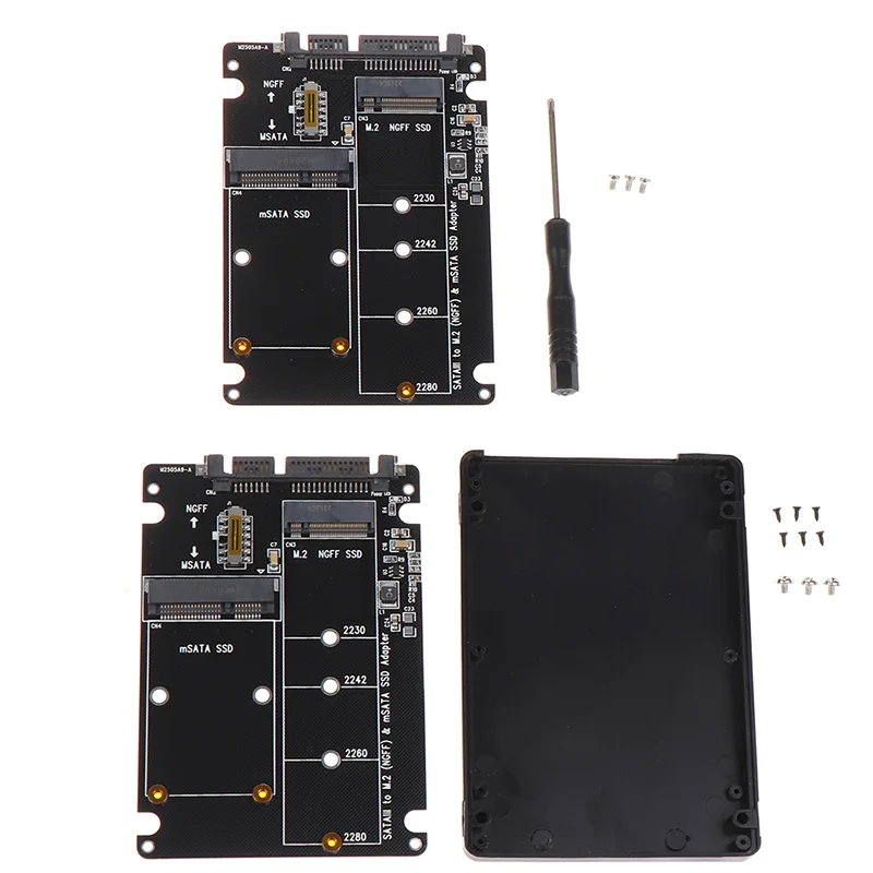 MSATA إلى SATA M.2 NGFF إلى SATA لوح مهايئ القرص الصلب 2.5 بوصة SATA 60Gbps إلى M2 NGFF SATA SSD MSATA SSD محول