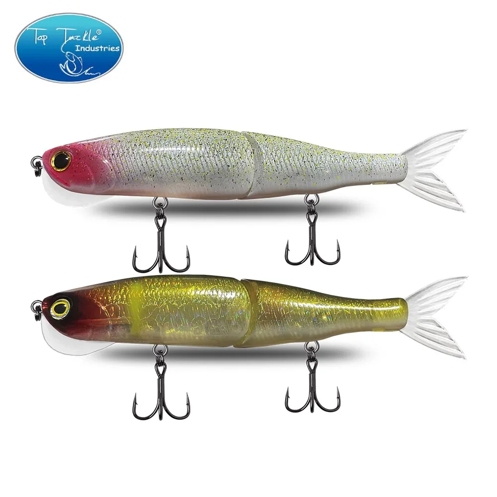 Swimbait Fishing Lure With Soft Tail For Pike Bass 140mm 29g  CF LURE Jointed Bait Crystal Mouth with Soft Tail Fishing Lure