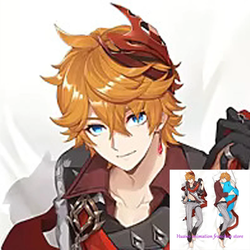 

Anime Dakimakura Pillow Genshin Tartaglia 2-Side Print Pillowcase Hugging Body Cushion Cover Otaku Waifuristmas Decoration 2023