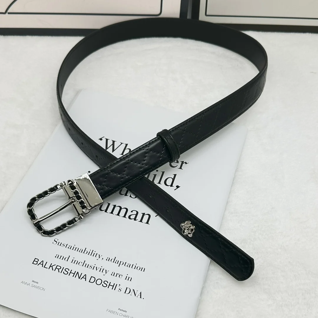 Luxury Brand Leather Belt For Women Designer Alloy Buckle Waist Strap Female Jeans Trouser Dress Waistband