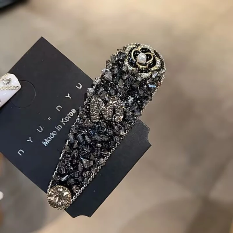 

Korean Style Exquisite Rhinestone Camellia Flower BB Clips Sparkling Elegant Hairpins for Teen Girls Fashion Hair Accessories