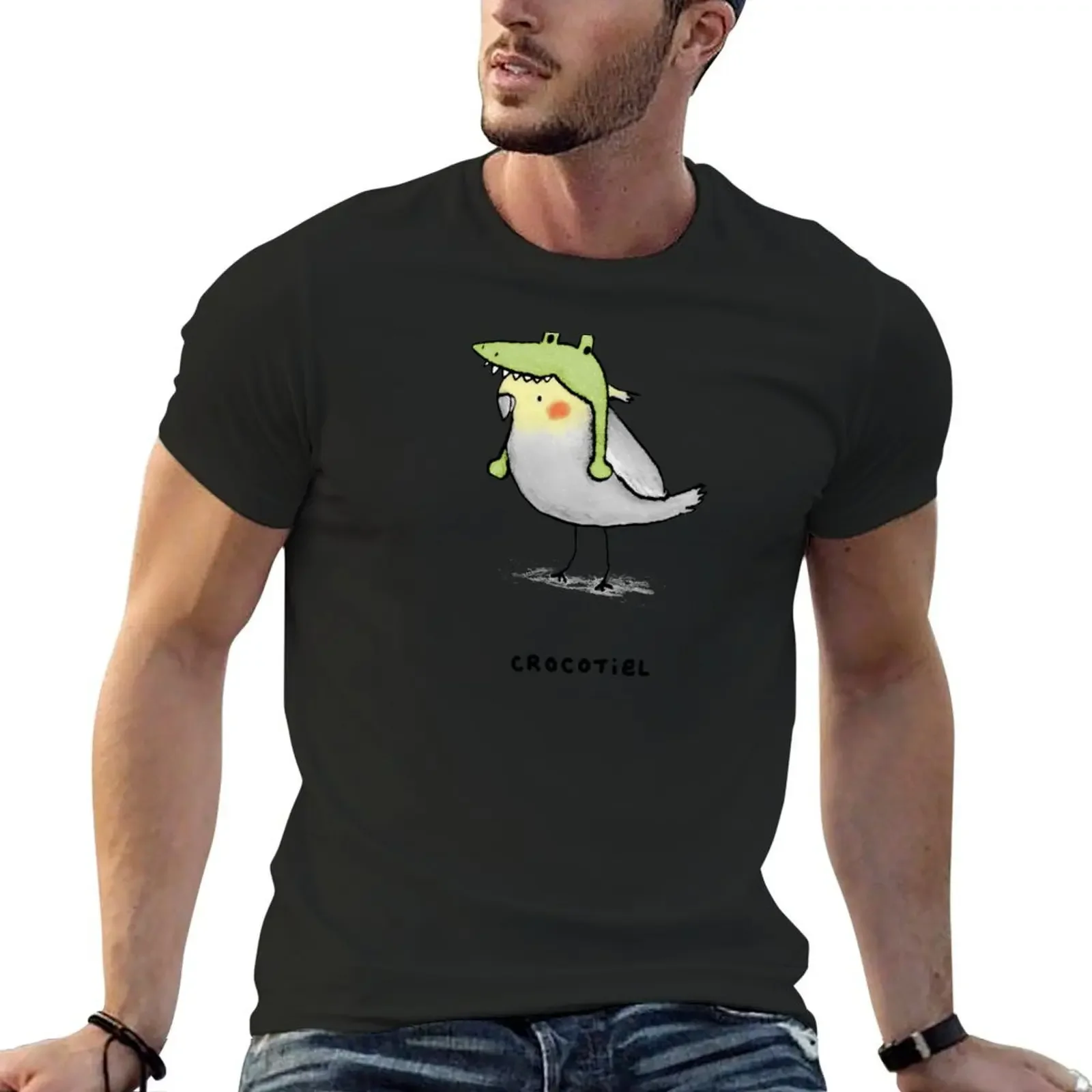 Crocotiel T-Shirt vintage graphic tee man t shirt fruit of the loom mens t shirts