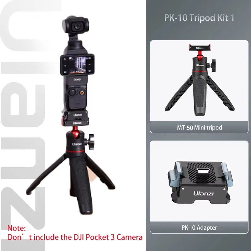Ulanzi-MT-50 Dji Osmoアクション用磁気三脚、調整可能な水中自撮り棒
