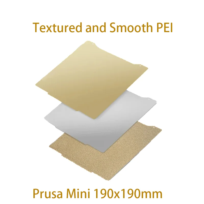 ENERGETIC 3D Printer PEI Flex Plate for Prusa Mini Double Sided Textured PEI Powder Coated Spring Steel Sheet 190*190mm