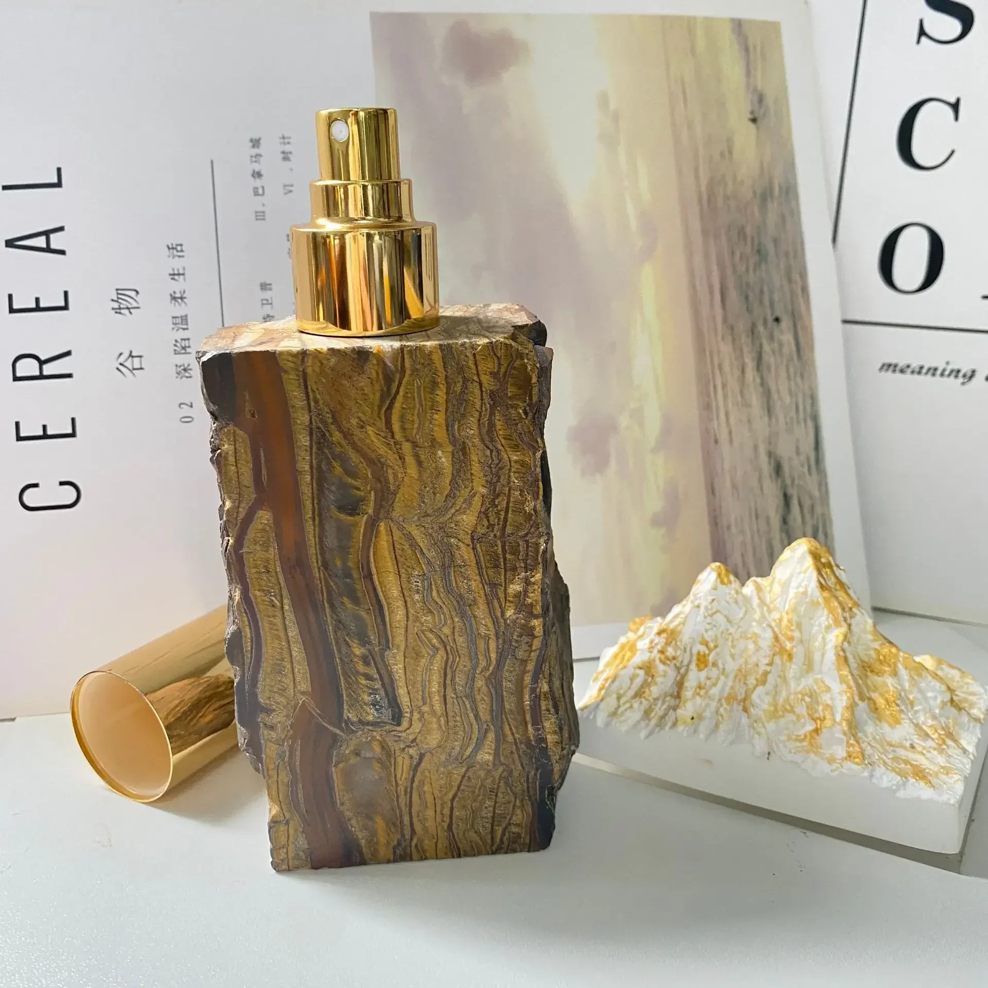 Spray Bottle 30ml Natural Crystal Jade Aromatherapy Essential Oil Perfume Atomizer Refillable Bottle Spa Beauty Salon Therapy image 3