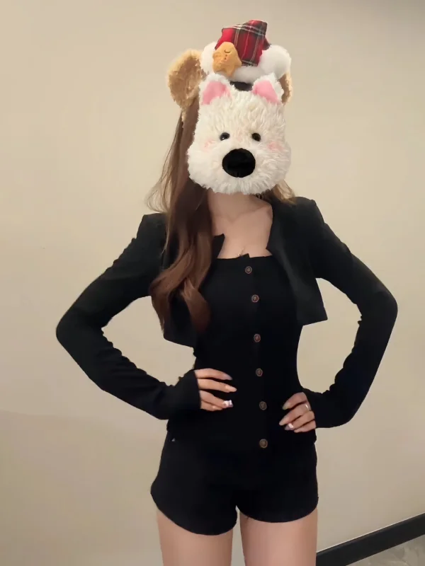 

Вязаный кардиган больших размеров в корейском стиле для женщин: модный, осенне-зимний, с эффектом похудения, многослойный дизайн, удобный для повседневной носки