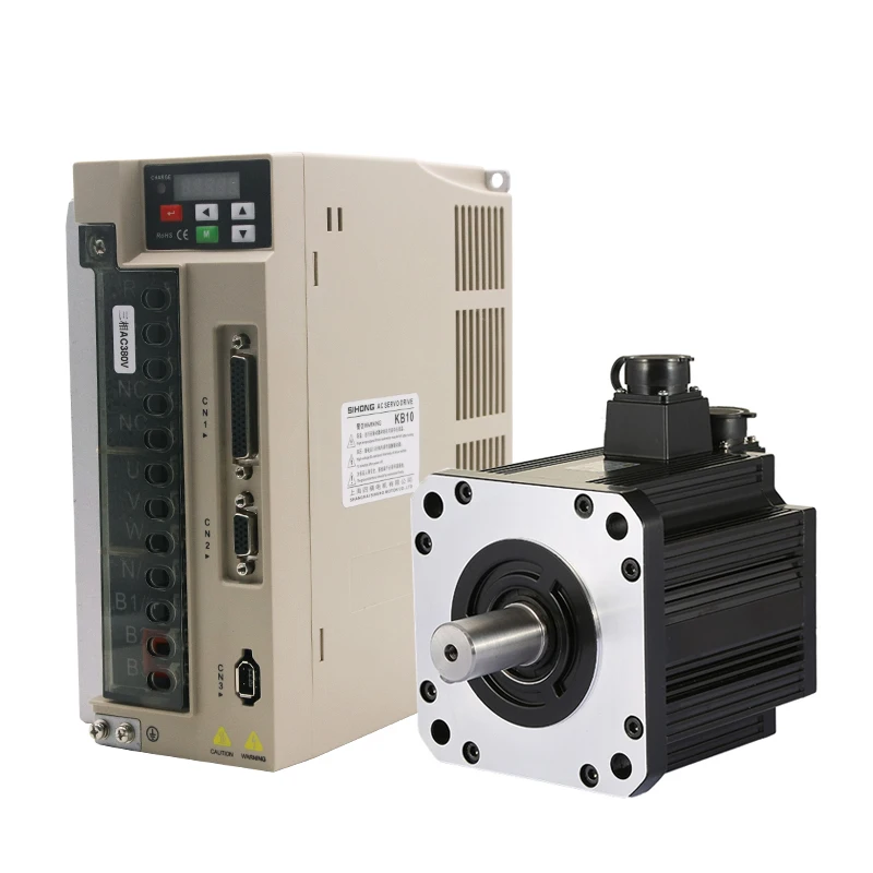 

Siheng motor factory 180mm 28.4nm AC Servo Motor 4.4KW 1500RPM 380V Motor and Driver With absolute encoder 17bit