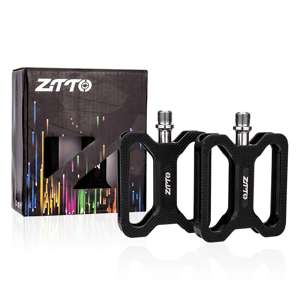 ZTTO MTB Beach Bikes Flat Platform Pedals CNC Aluminum Alloy Smooth Bearing Mtb Pedal Antiskid Ultralight K624 Bike Part