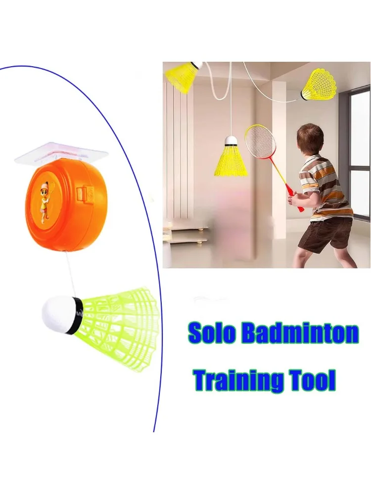 Badminton-Trainer mit Automatischem Rückprall, Saugnapf und Trainingsausrüstung für Solo-Übungen im Innenbereich