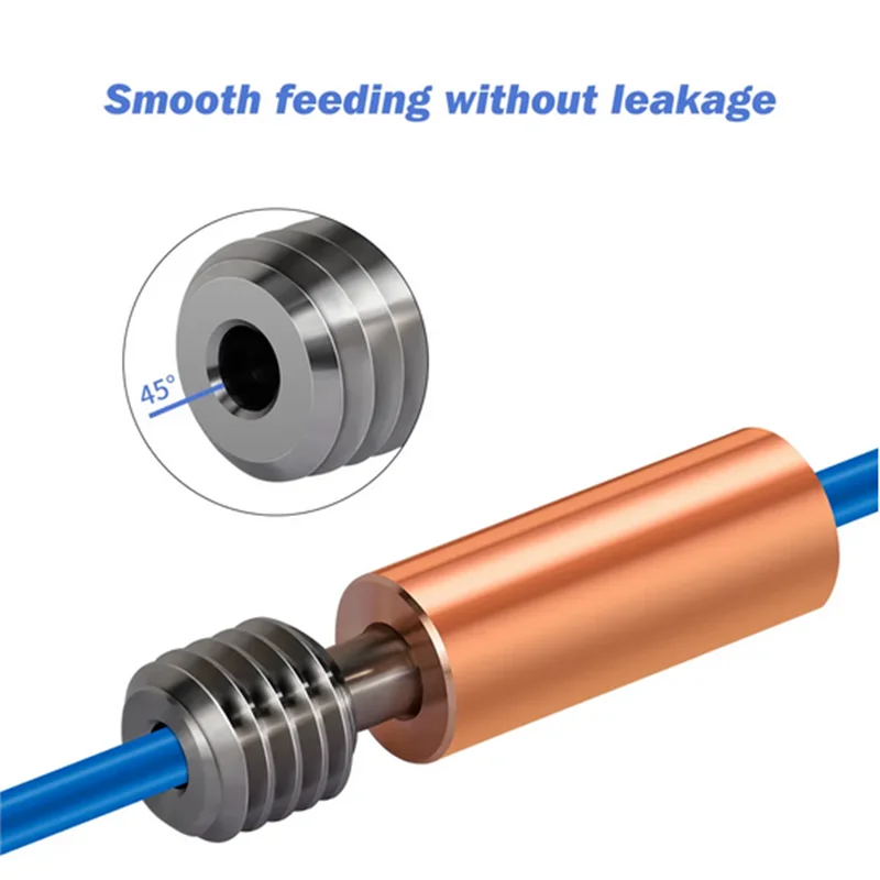 Titanium Alloy Heat Break Throat 1.75mm Bimetal CR10 Heatbreak Copper Plating Tube For Ender 3 CR-10 Hotend 3D Printer Parts