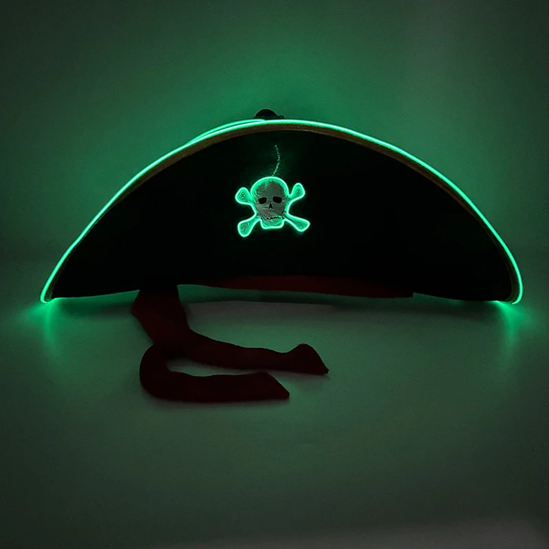 LED Light-Up Pirate Hat & Party Mask – detail image 27