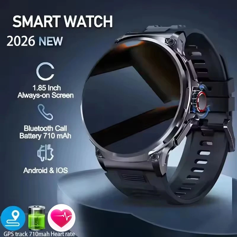 2026 New GPS Trajectory Smart Watch Men 1.85inch HD AMOLED S
