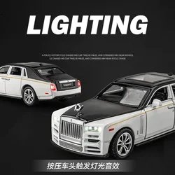 1:36 Scale Rolls-Royce Phantom Diecast Alloy Pull Back Car Collectable Toy Gifts for Children