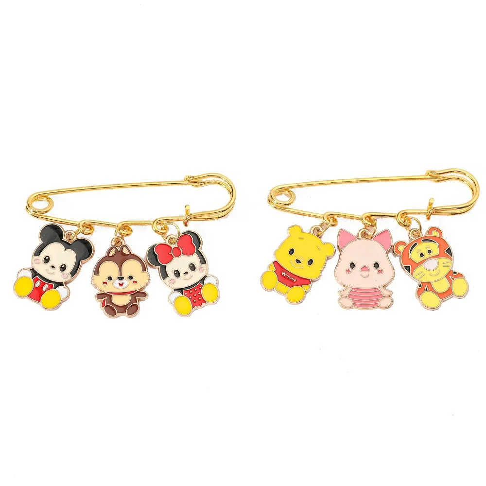 

Mickey Minnie Winnie Bear Cute Enamel Pin Brooches on Clothes Badge Bag Clothes Lapel Woman Men Jewelry Gift for Friends
