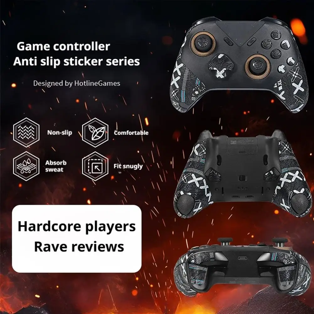 For Flydigi Vader5 Pro Gamepad Anti-Slip Sticker Game Hand Grip Sweat-absorbing Sweat-proof Sticker Perfect Fit Comfort