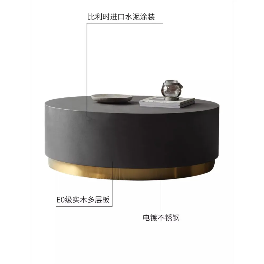 

Круглый журнальный столик, простой, легкий, роскошный журнальный столик для гостиной