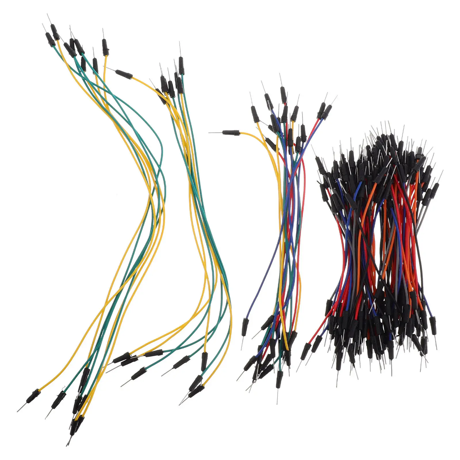 130Pcs Breadboard Jumper Wires Set Male Female Mixed Types Multicolor Insulated Conductive Wire Kit for Electronic Experiments