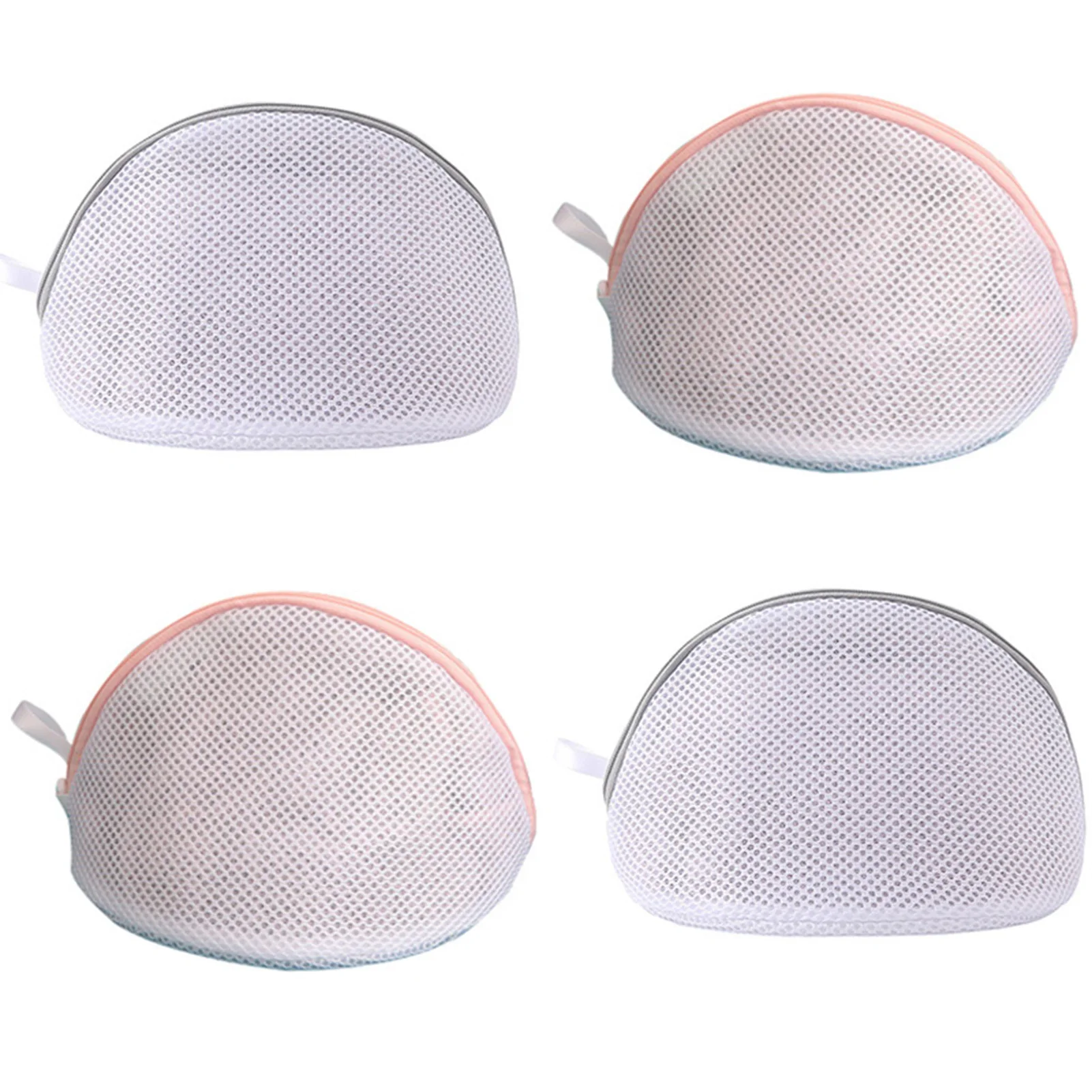 

Bra Washing Laundry Bags 4 PCS Shell Shaped Wash Lingerie Mesh Bag With Zipper For Washing Machine Stocking