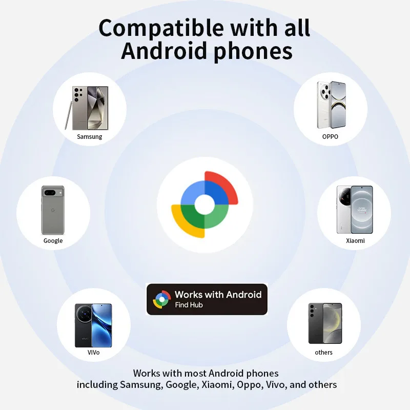 علامة تعقب لنظام Android Bluetooth Tracker العلامات الذكية تعمل مع تطبيق Google Find Hub Search Locator Tracking Device Item Finder