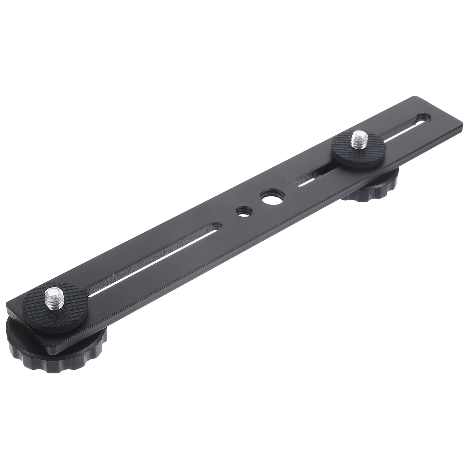 

Flash Bracket Dual Mount Aluminum Extension Bar Light Stand Camera Microphone Fill Holder Spacing LED Tube