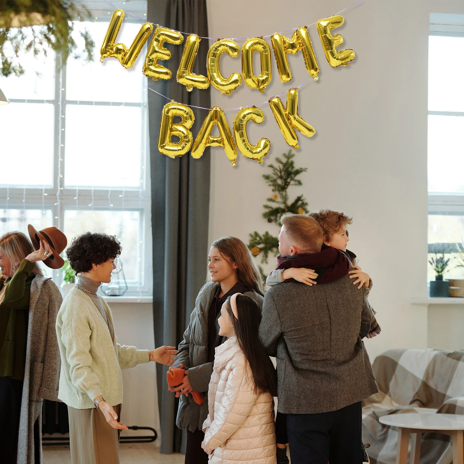 

1 set 1 Set Welcome Back Letter Foil Balloons School Party Decorations Classroom Indoor Outdoor Reunion Event Balloon Backdrop