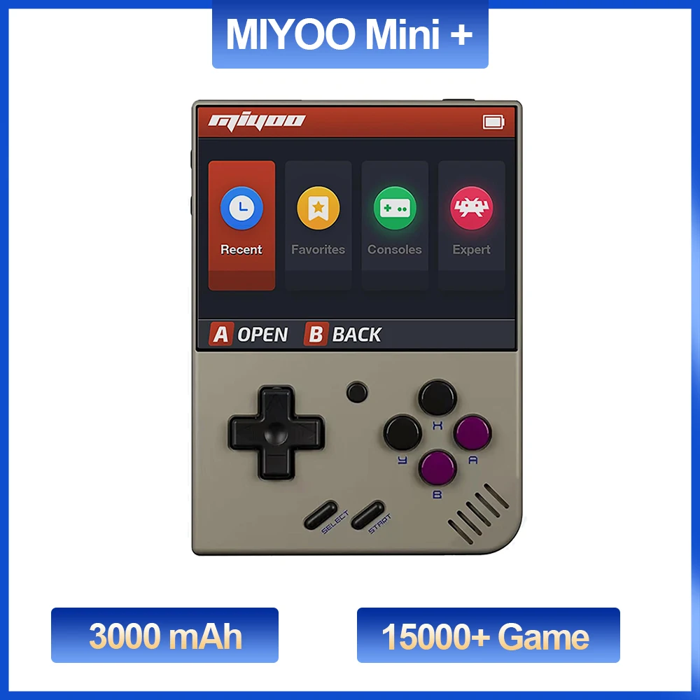 

MIYOO Mini Plus Portable Retro Handheld Game Console V2 Mini+ IPS Screen Classic Video Game Console Linux System Children's Gift