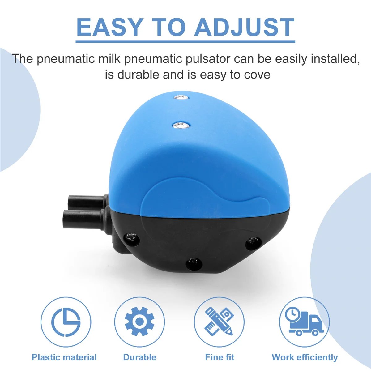 

T35C Plastic Milking Machine Pulsator L90 Pneumatic Milk Pneumatic Pulsator for Cow Sheep Milk Machine Parts with 2 Outlets