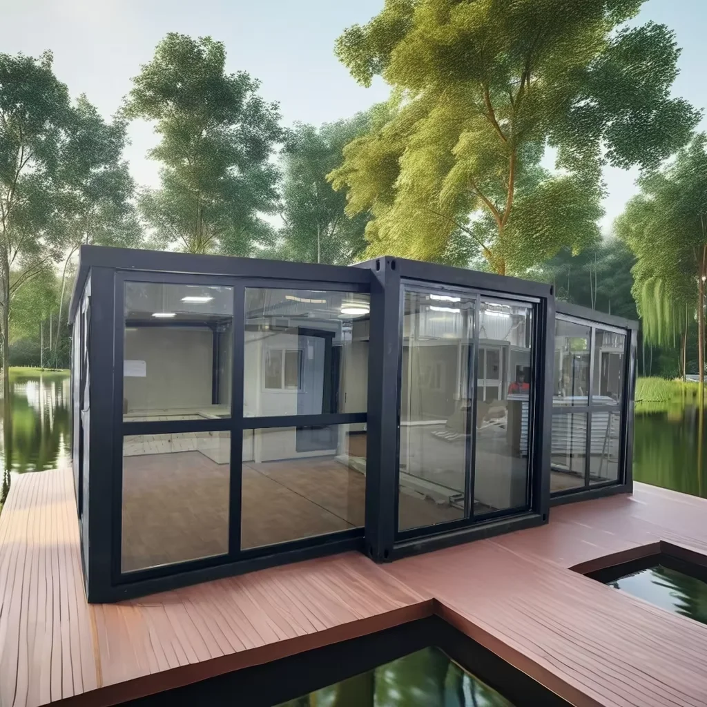 2026 Expandable Container House Steel Sandwich Panel Custom-Size for Multi-Function Shops Villas Malls-Breathable Modern Design