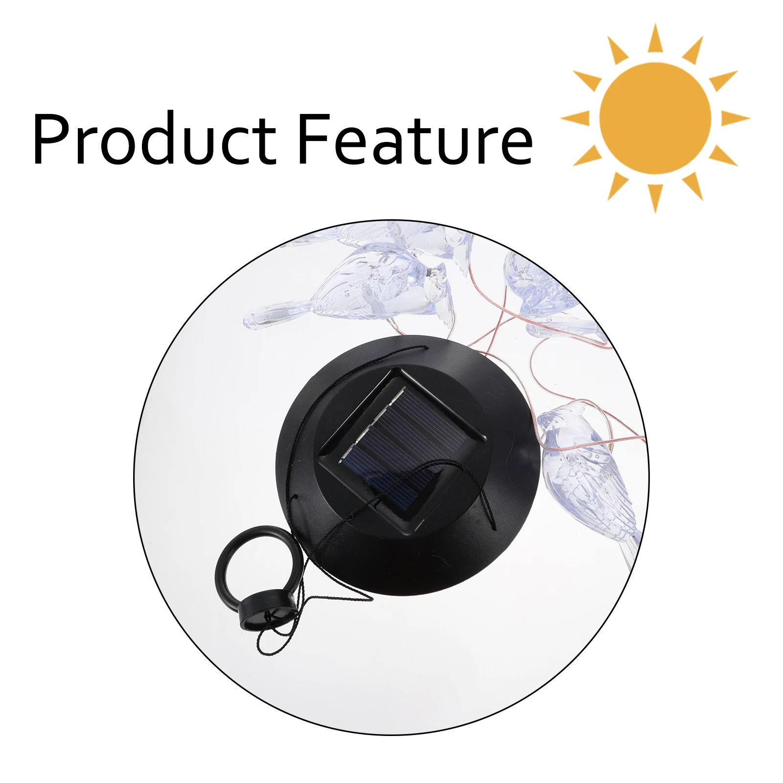 

1Pcs Solar Wind Chime Solar Powered LED Light Plastic Durable Yard Decoration Garden Outdoor Wind-Bell Light Yard Decoration