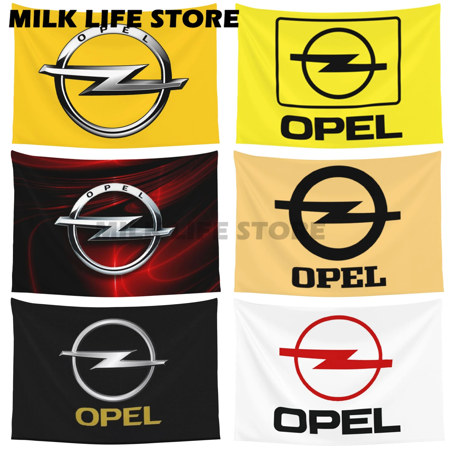 

Double-sided Printing 90x150cm OPEL Car Racing Flag Decoration Polyester Can Be Customized Outdoor Home 3x5FT Banner