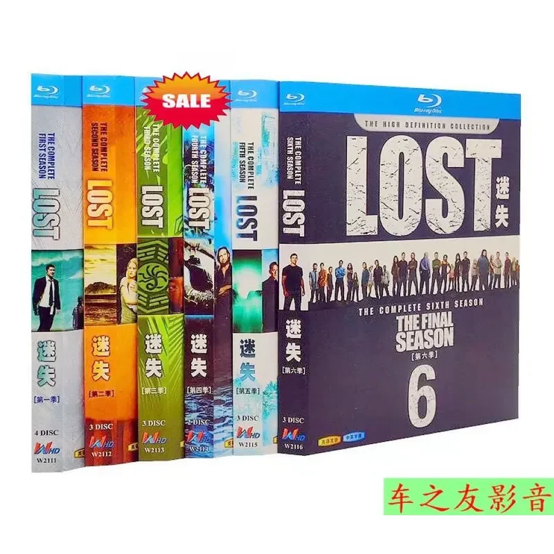 BD Blu-ray High Definition American Drama Lost Season 1-6 Chinese and English Subtitles 18 Disc Box Set