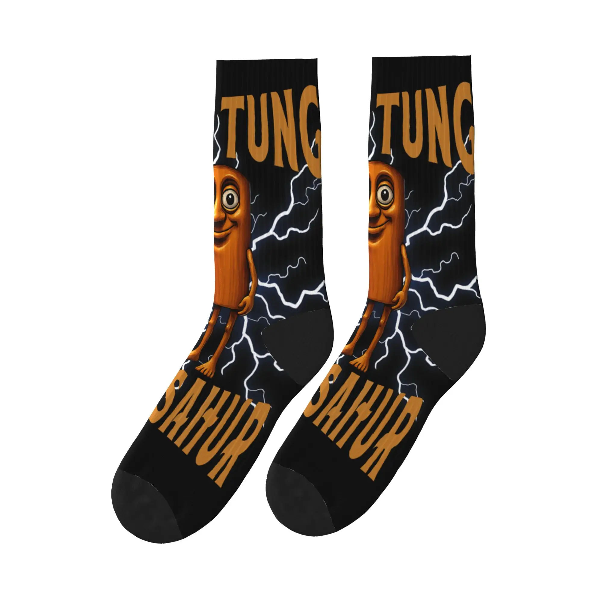 

Tung Tung Tung Sahur Italian Brainrot Funny Tung Meme Socks Funny Stockings Men's Cycling Socks Autumn Design Anti Skid Socks
