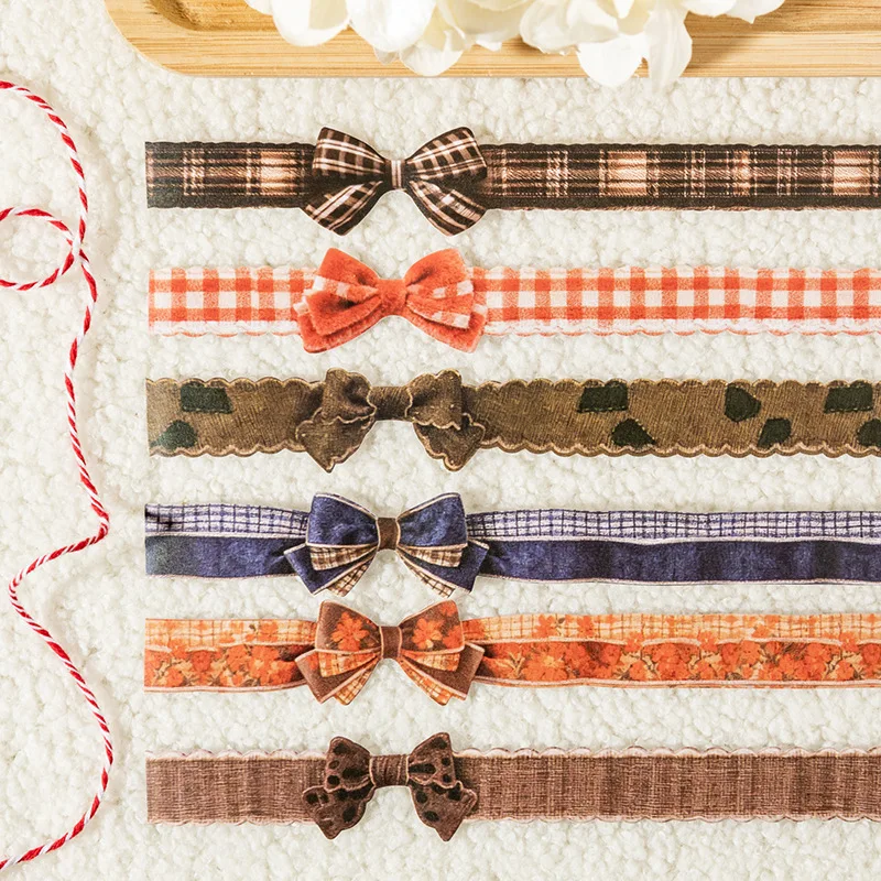 

DIY Bow Tape Gift Decoration Hand Account Material Stationery Stickers Children's Student Supplies Fun Handmade Stickers