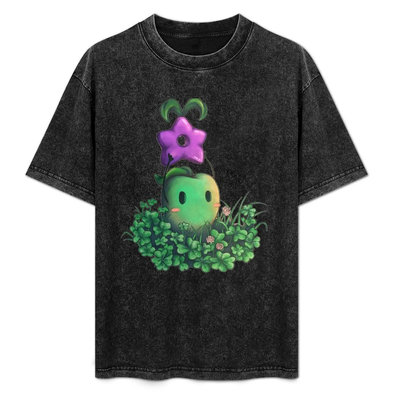 

Stardew Valley Junimo Illustration T-Shirt Basic Tee Shirt for Everyday Outfit
