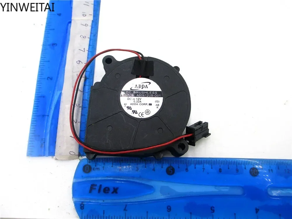

FAN FOR ADDA AB06013MB150000 13V 0.2A 09T 6015 60X60X15MM 6cm blower fan AB0612UB-D01 12V Brushless Cooling Exhaust Blower Fan