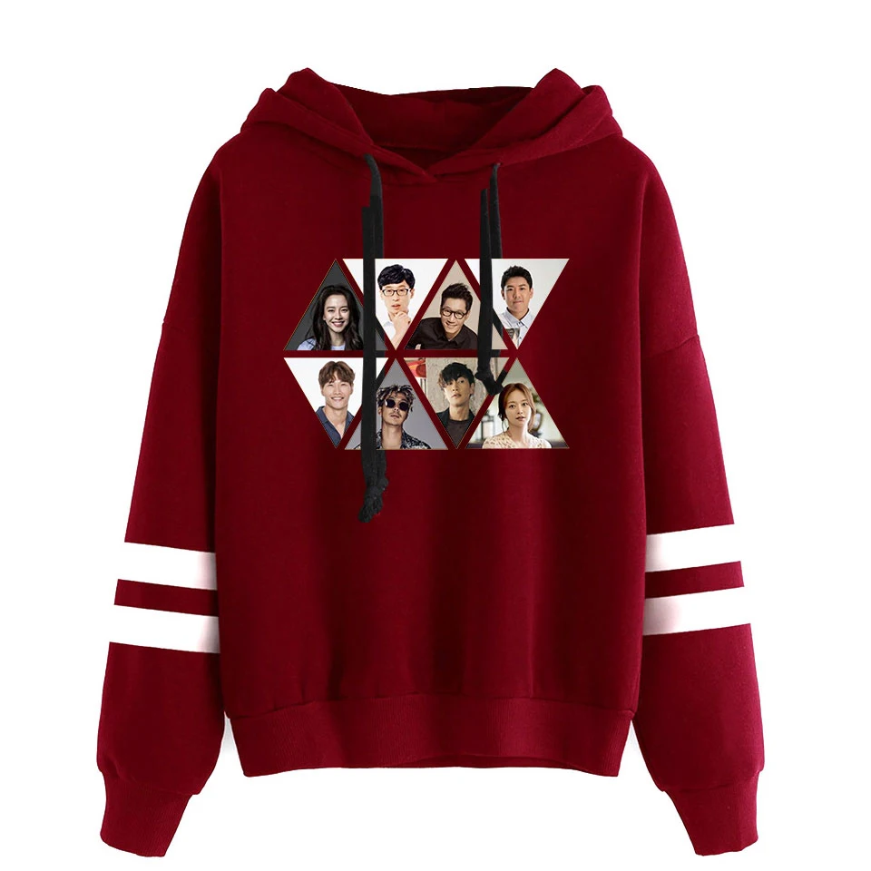 2026 تشغيل رجل كوريا الواقع التلفزيوني مخصص هوديي النساء/الرجال طويلة الأكمام قمصان سويت شيرت بقلنسوة عادية متنوعة عرض الشارع الشهير