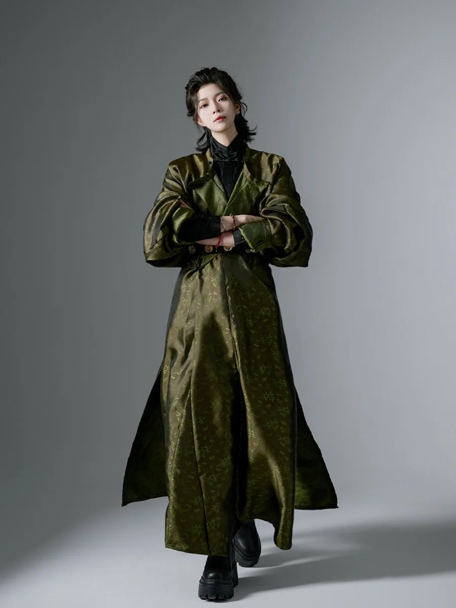 

Original Design round Ne Robe for Men And Women Spring Summer Season Polyester Cotton Blend Long Straight Cut Hanfu