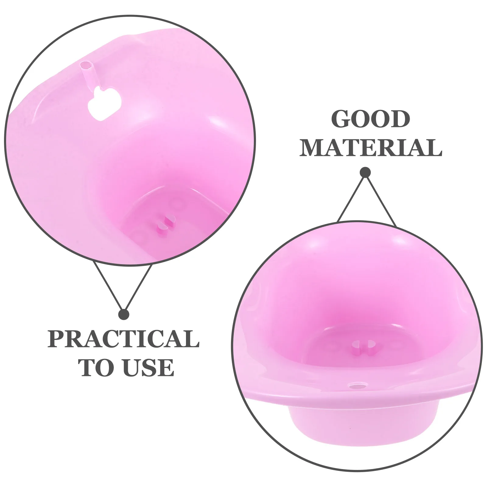 

Утолщенный полипропилен для послеродового ухода, нескользящий туалет, ванна для сидя, практичная женская ванна для сидя, уход за пожилыми людьми, уход за геморой