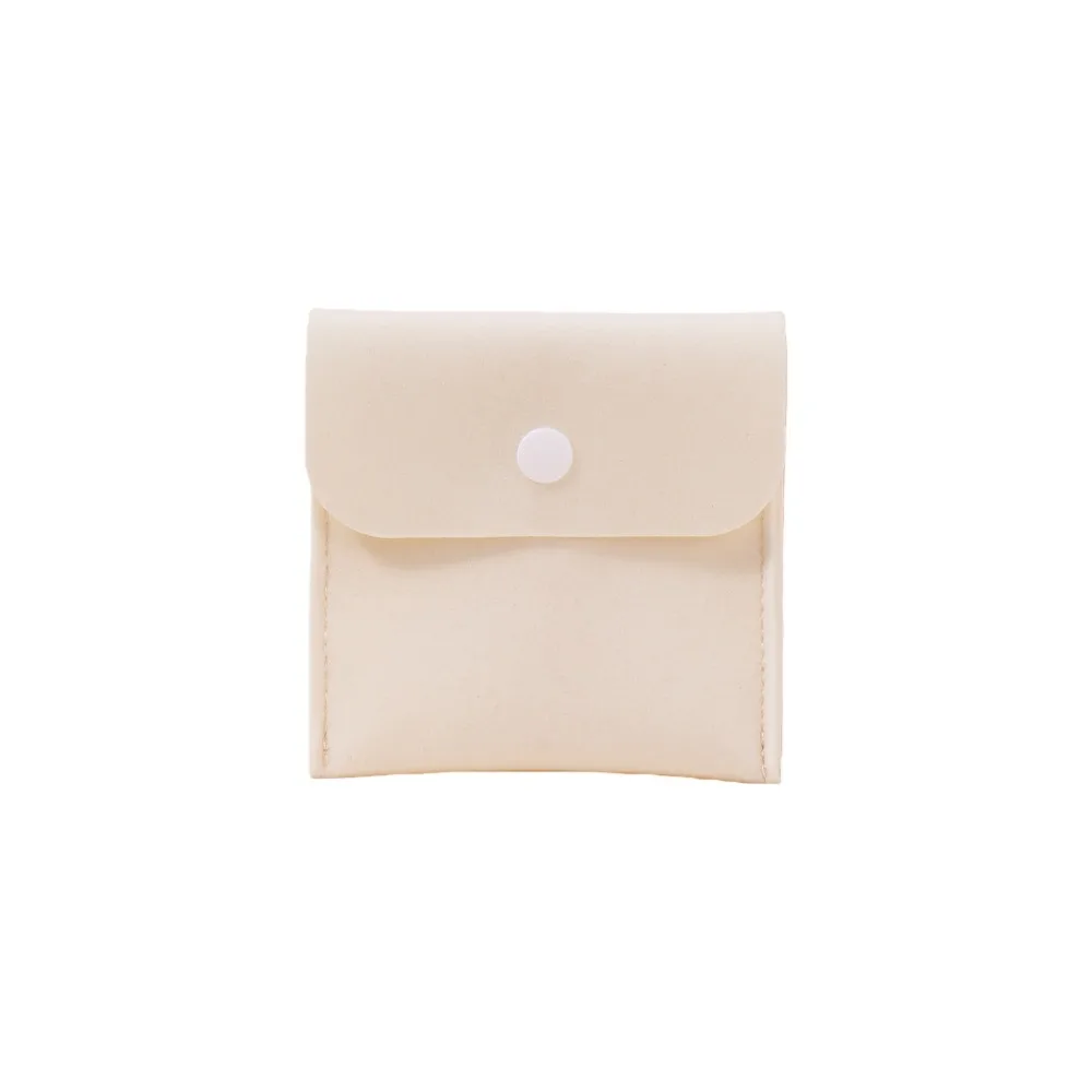 

Microfiber Velvet Mini Jewelry Display Bag Foldable Container Necklace Ring Packing Bag Storage Case Small Earrings Organizer