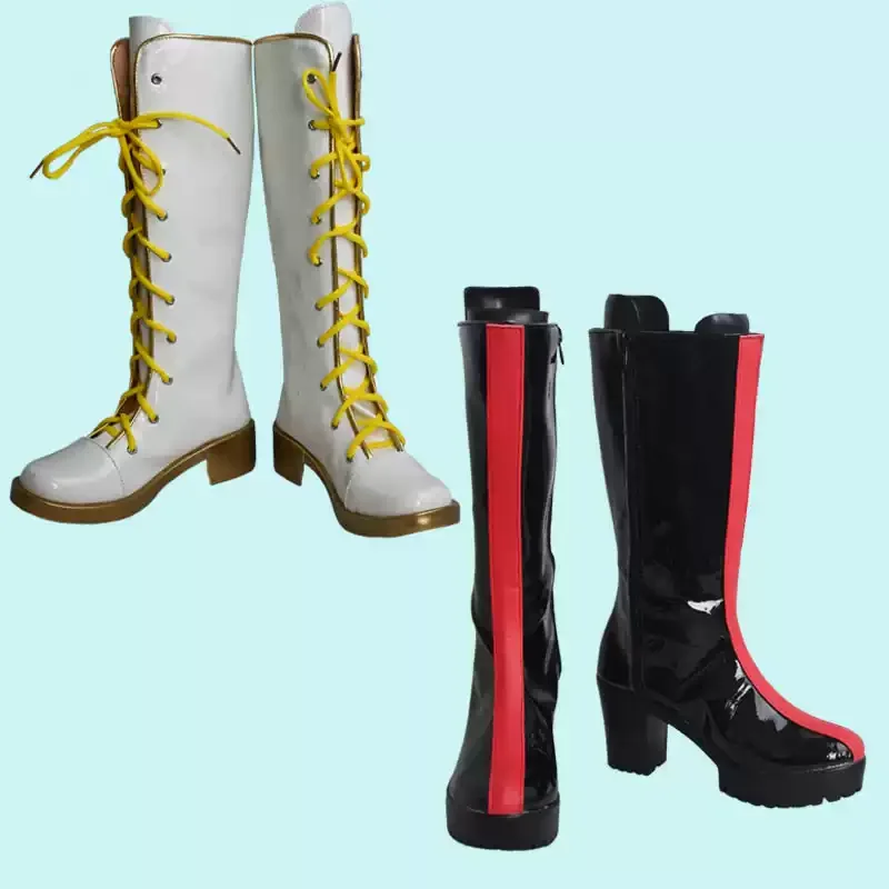 

Anime K-Pop Demon Hunters Rumi Cosplay Shoes Black Boots Women Girls Halloween Party Role Play Platform Shoes Stage Performance