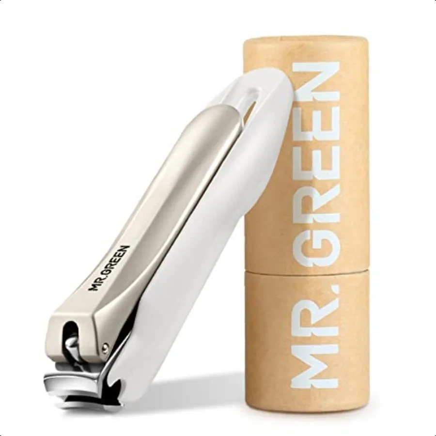 MR.GREEN Nail Clippers Anti Splash Fingernail Cutter Stainl Steel Manicure Tools Nail Scissors Detachable Design Nail Trimmer M