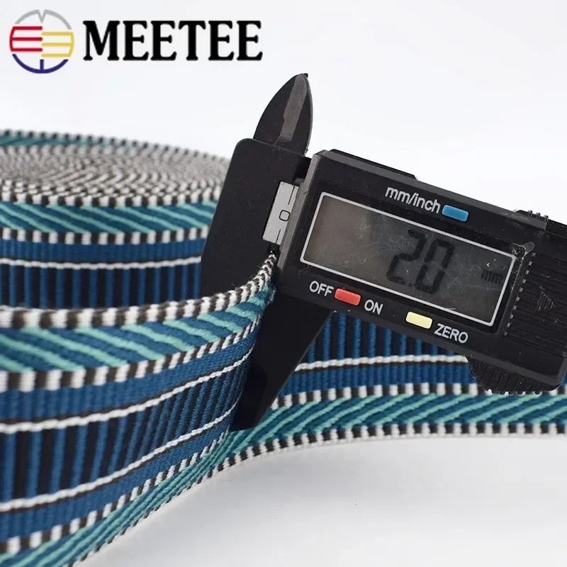 3/5Meters 38/50mm Polyester Jacquard Webbing Tapes Thick Ribbon Bag Strap Belt for DIY Clothes Bias Binding Sewing Accessories