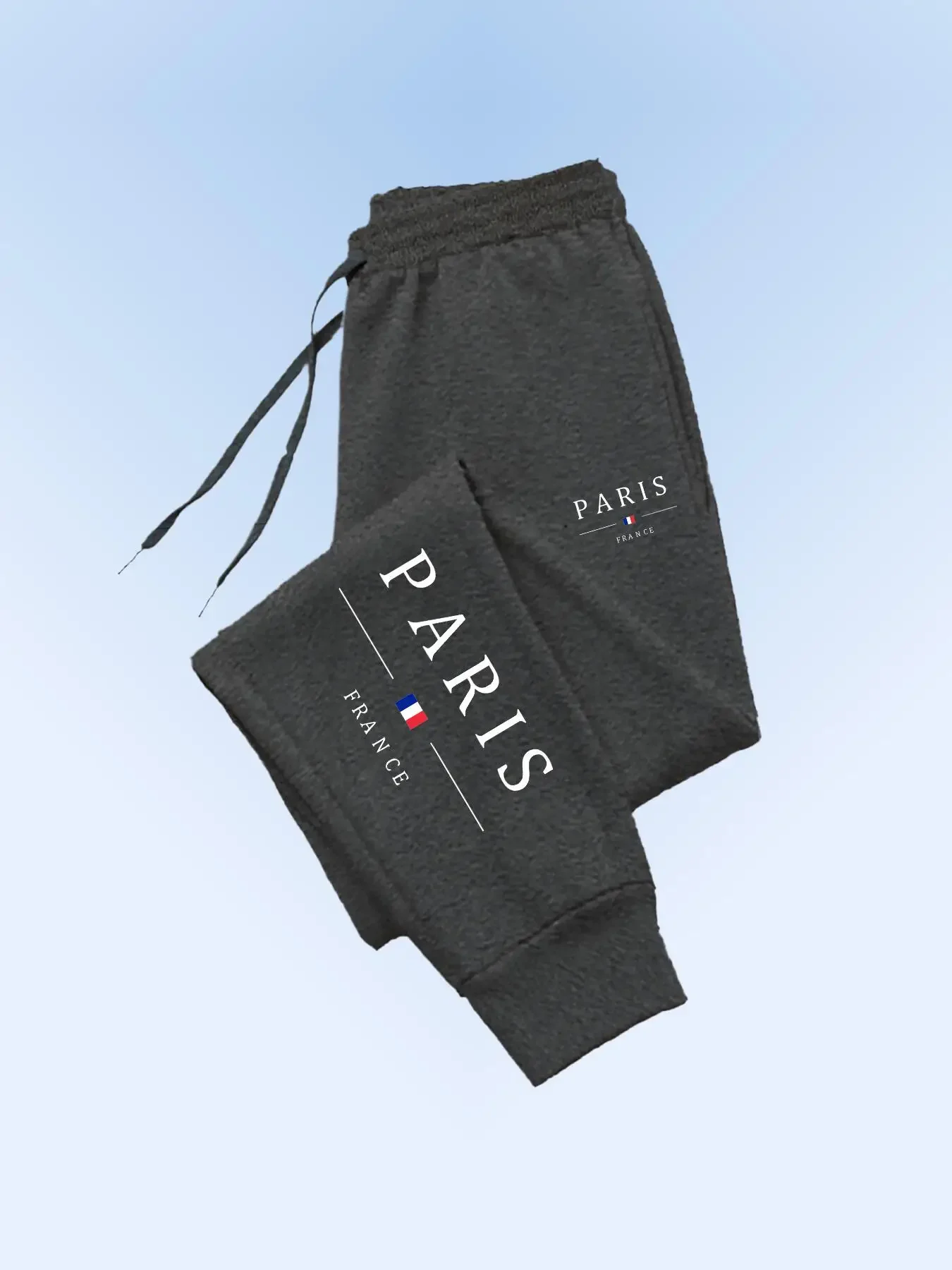 Woman Pants PARIS Graphic Letter Print Fleece Youth Treet High Quality Casual Fashion Joggers Women's Sweatpants True To Size